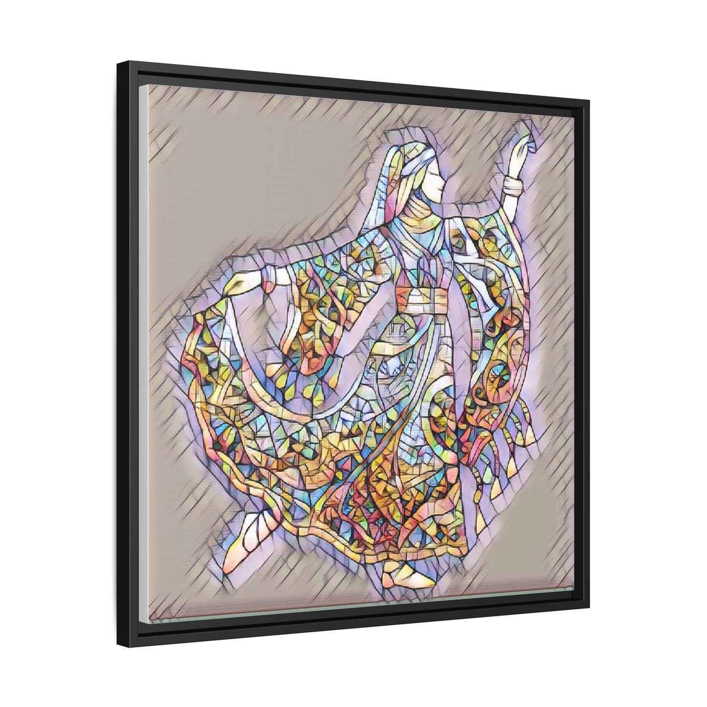 Matte Canvas, Framed (Multi-color)