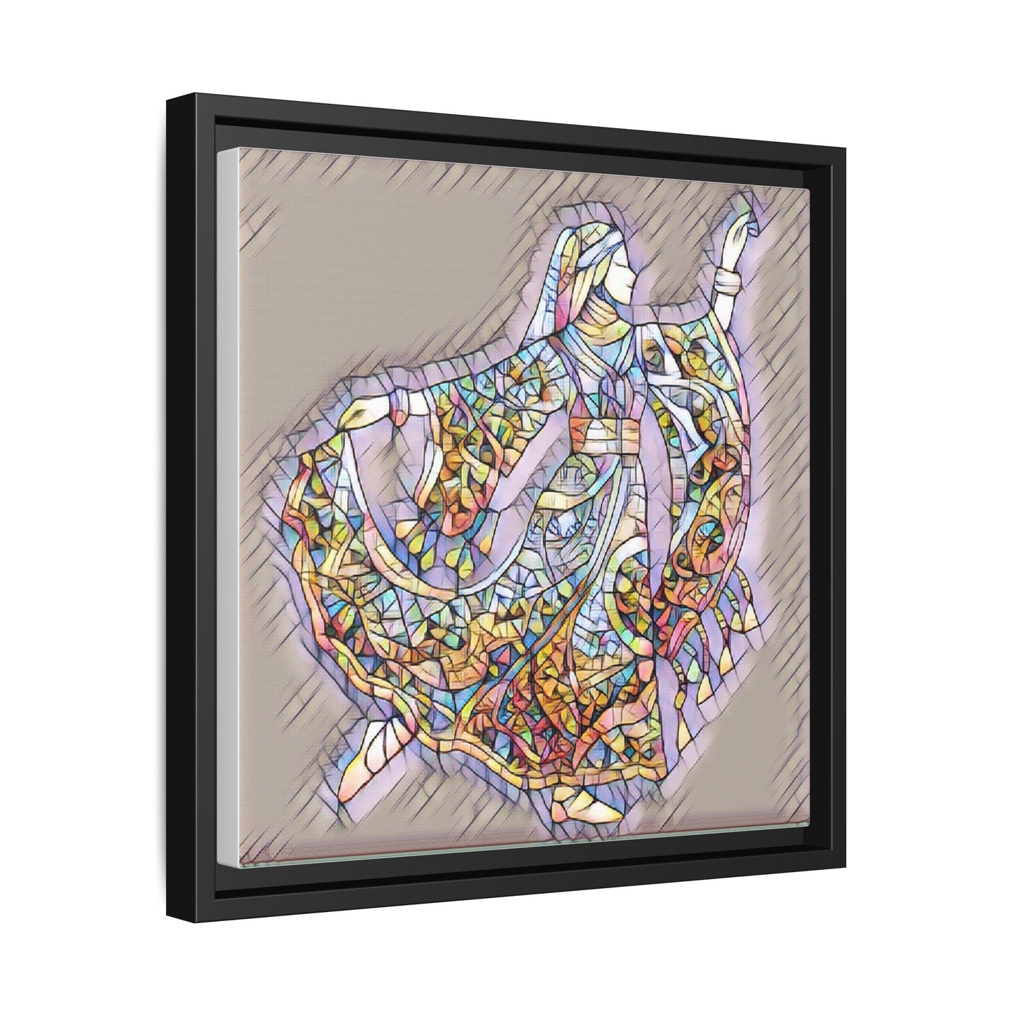 Matte Canvas, Framed (Multi-color)