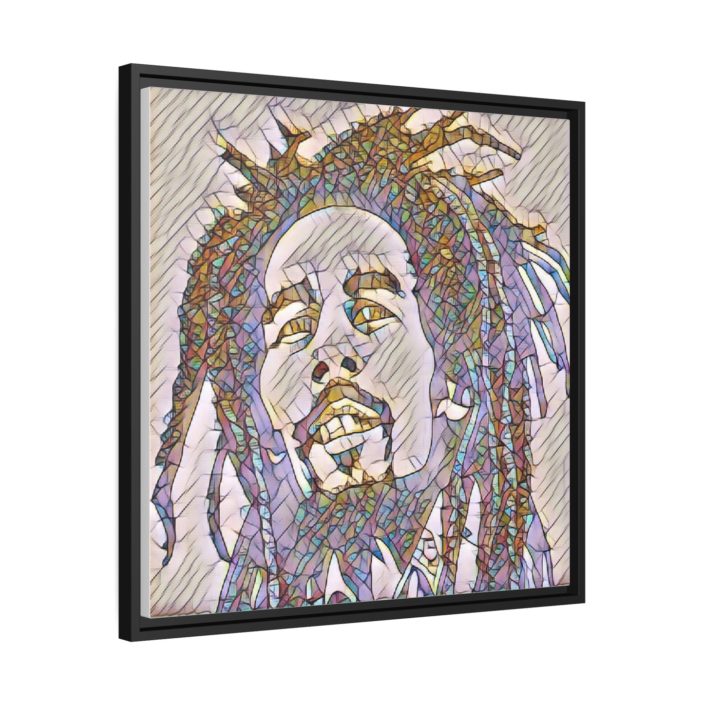 Matte Canvas, Black Frame