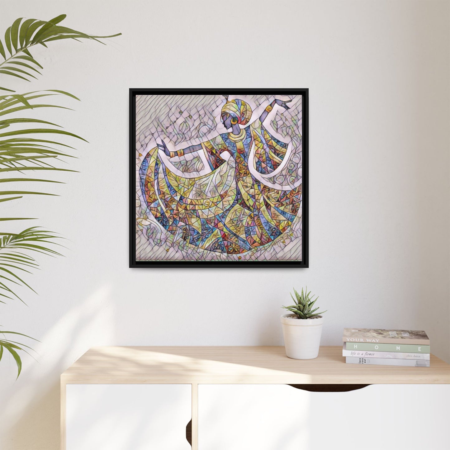 Matte Canvas, Framed (Multi-color)